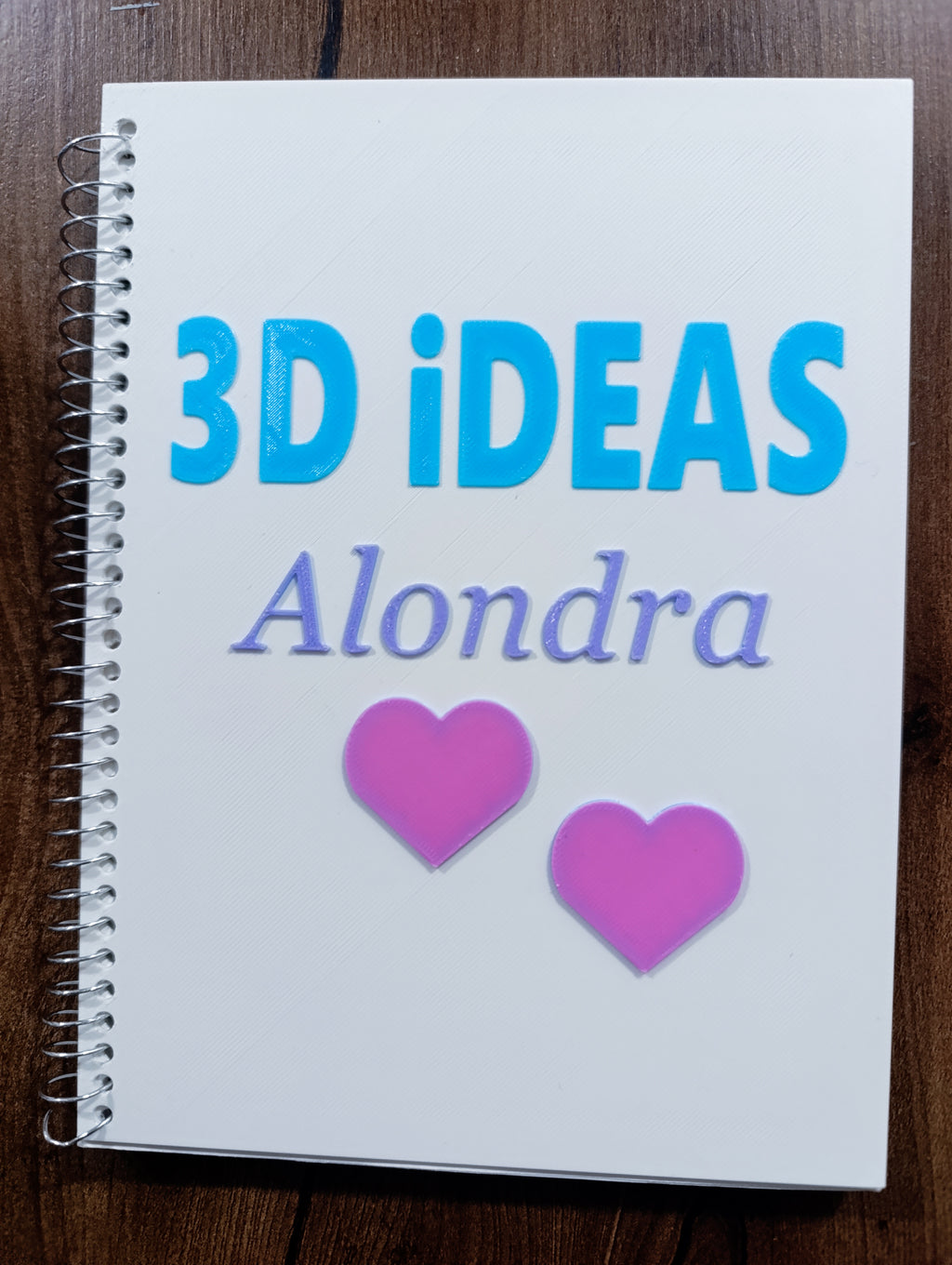 Cuaderno Personalizado Pasta Dura Impreso en 3D
