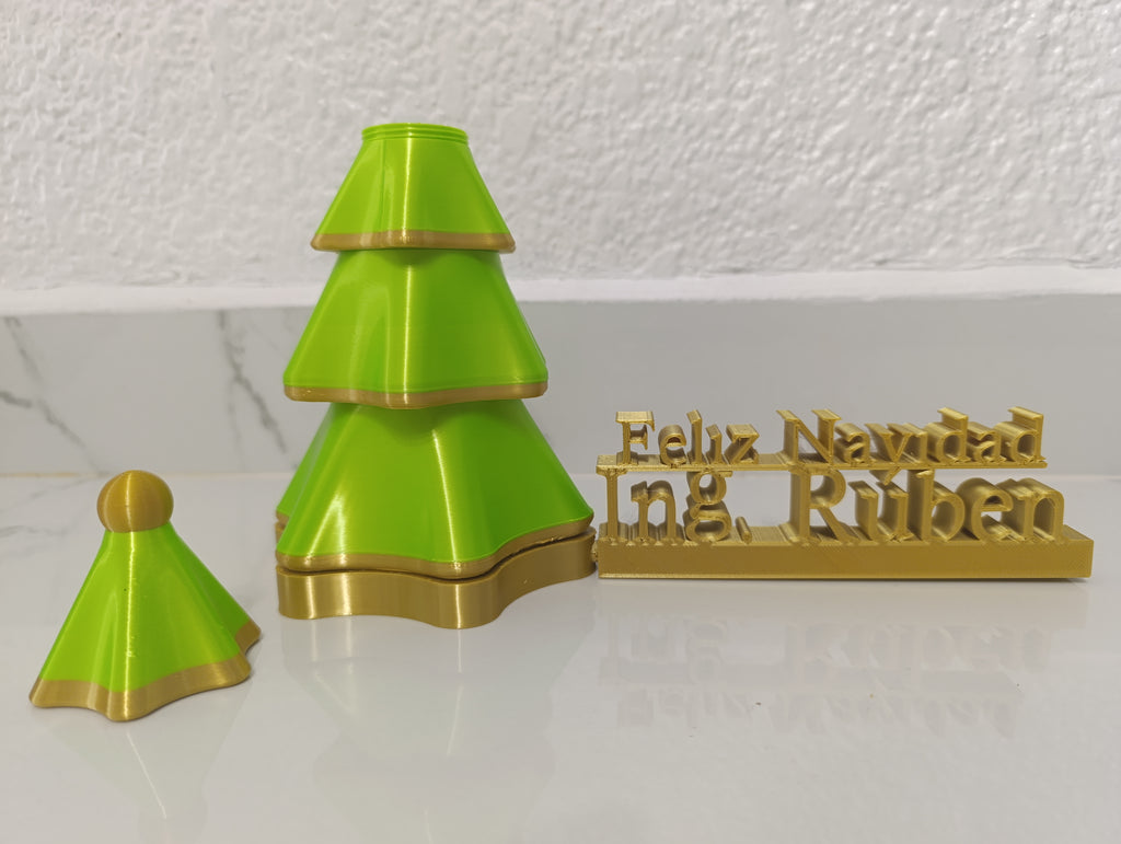 Pino Navidad Personalizado con Compartimentos