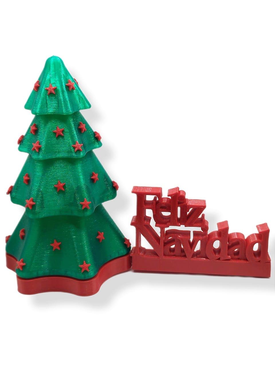 Pino Navidad Personalizado con Compartimentos